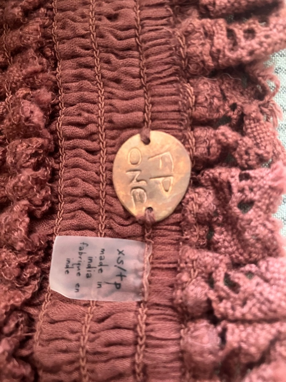 Free People Raven Convertible Maxi Skirt in Rusty Rose XS - Picture 3 of 4